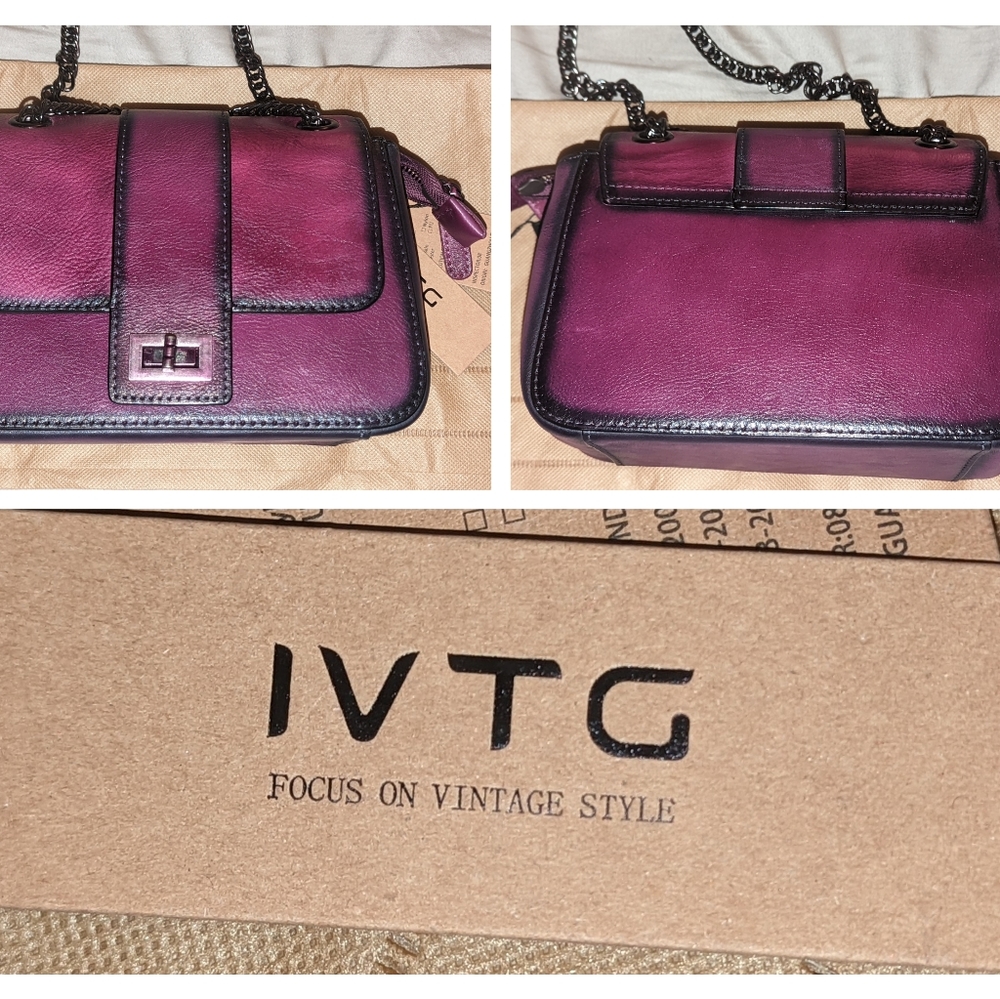 IVTG Genuine Leather Satchel